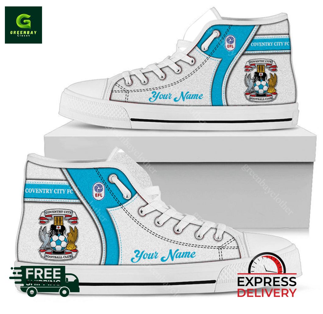 JWFancy Coventry City High Top Canvas Sneakers Shoes For Men And Women