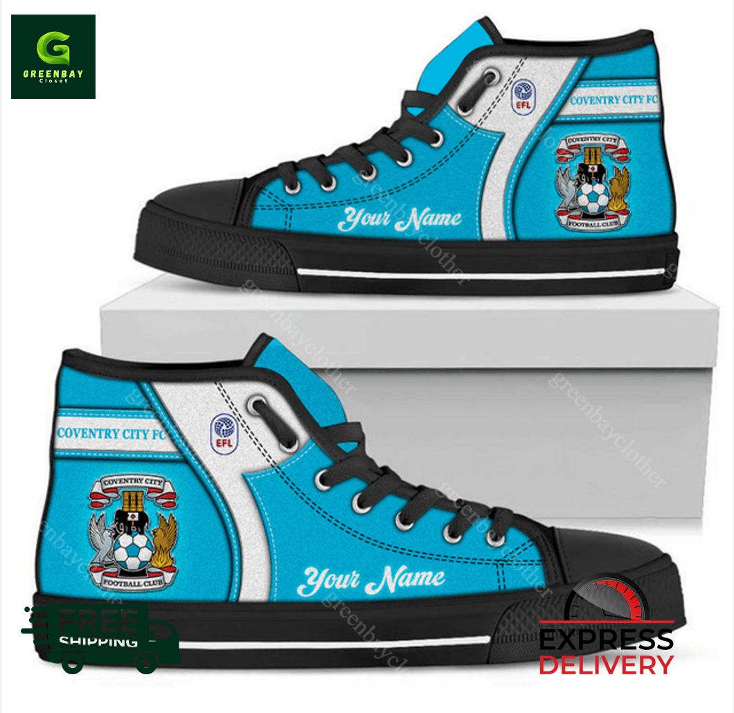JWFancy Coventry City High Top Canvas Sneakers Shoes For Men And Women