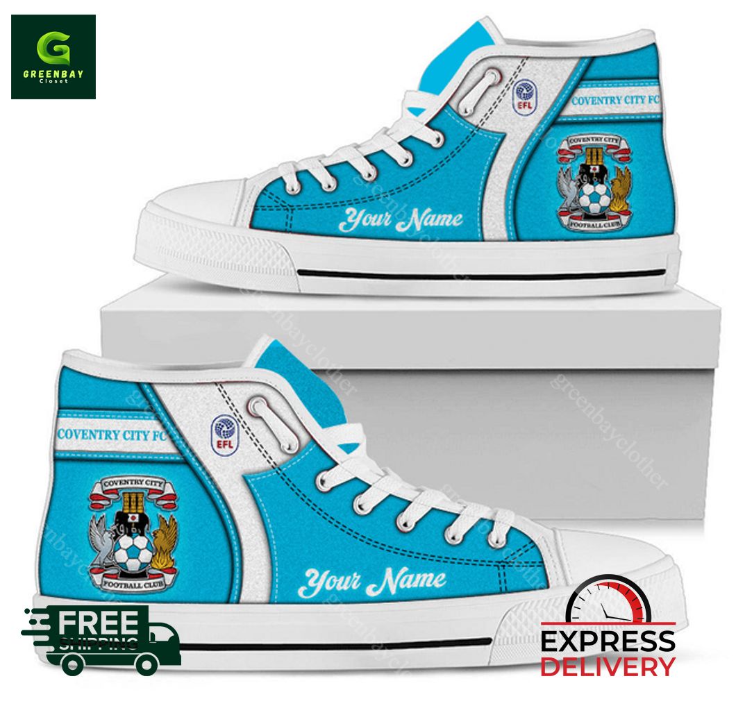 JWFancy Coventry City High Top Canvas Sneakers Shoes For Men And Women