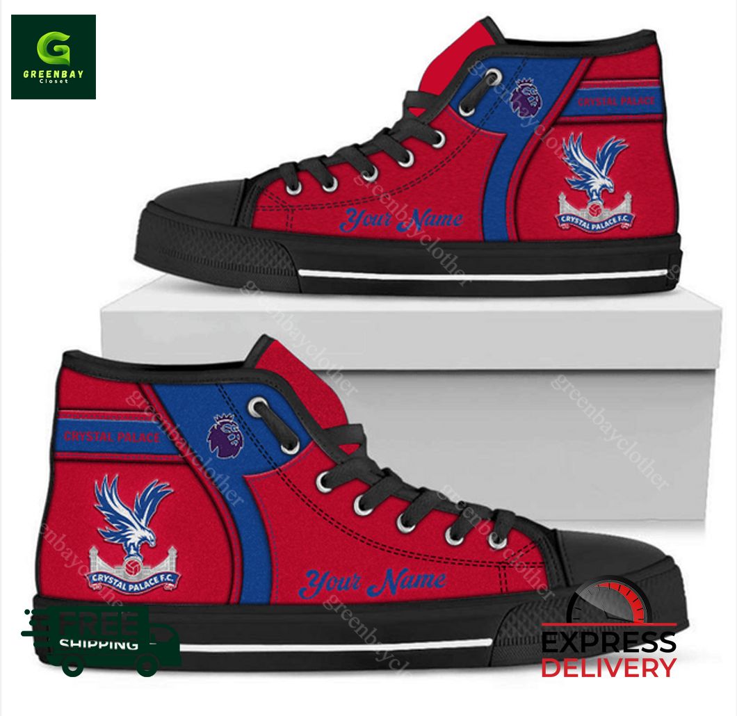 JWFancy Crystal Palace F.C High Top Canvas Sneakers Shoes For Men And Women