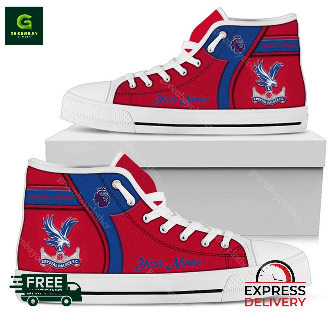 JWFancy Crystal Palace F.C High Top Canvas Sneakers Shoes For Men And Women