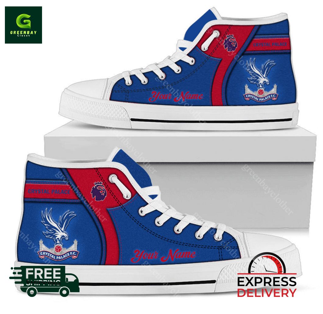 JWFancy Crystal Palace F.C High Top Canvas Sneakers Shoes For Men And Women