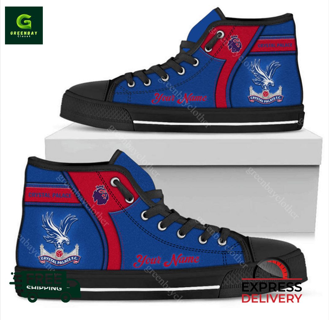 JWFancy Crystal Palace F.C High Top Canvas Sneakers Shoes For Men And Women