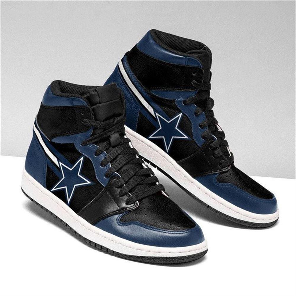 JWFancy Dallas Cowboys AJ1 High Sneakers Shoes For Men And Women