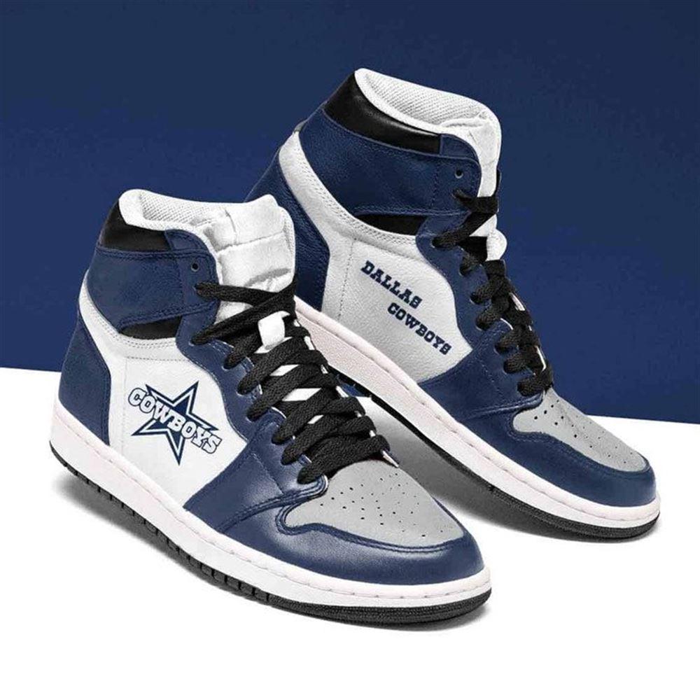 JWFancy Dallas Cowboys AJ1 High Sneakers Shoes For Men And Women