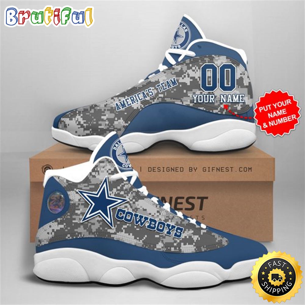JWFancy Dallas Cowboys AJ13 Sneakers Shoes For Men And Women