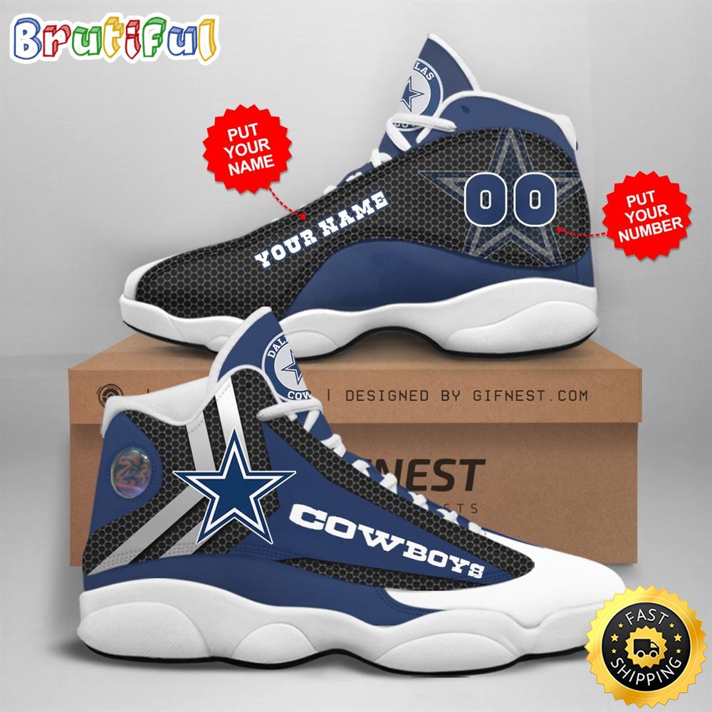 JWFancy Dallas Cowboys AJ13 Sneakers Shoes For Men And Women