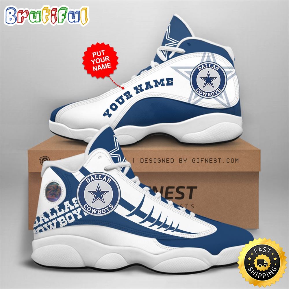 JWFancy Dallas Cowboys AJ13 Sneakers Shoes For Men And Women