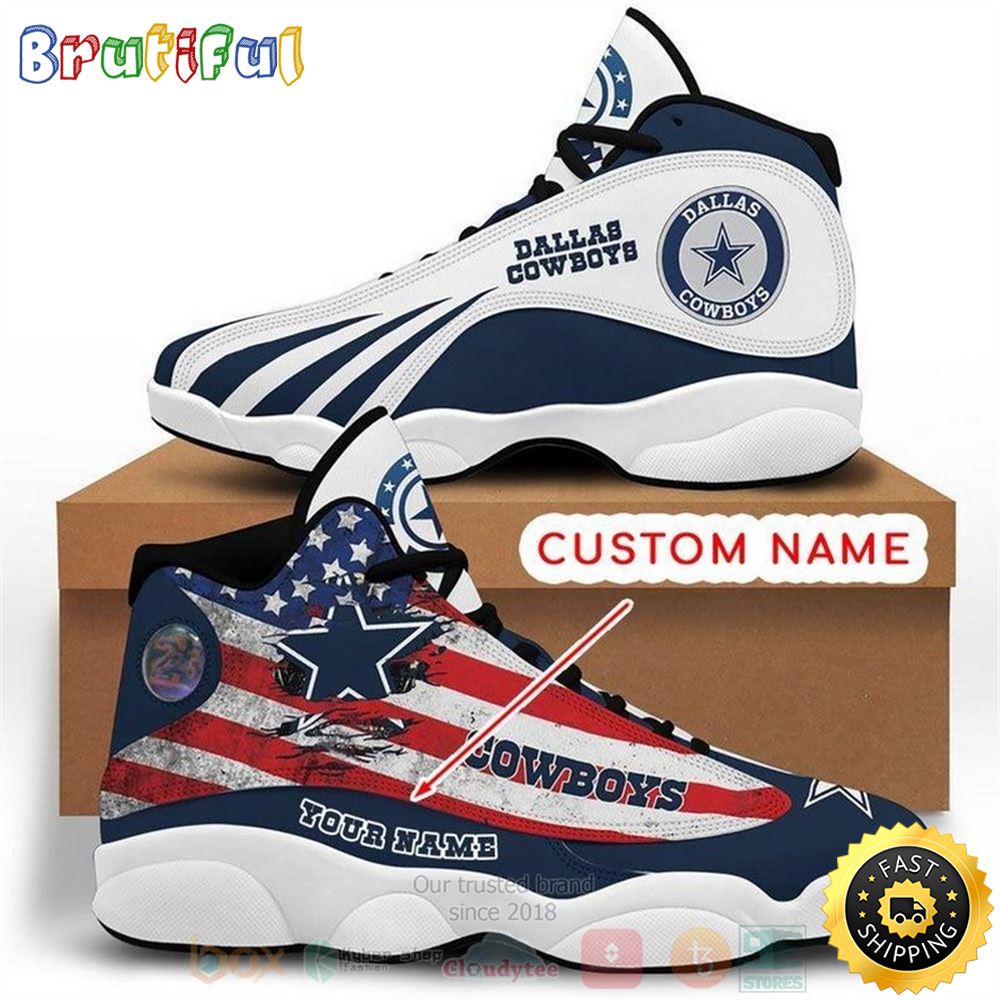 JWFancy Dallas Cowboys AJ13 Sneakers Shoes For Men And Women