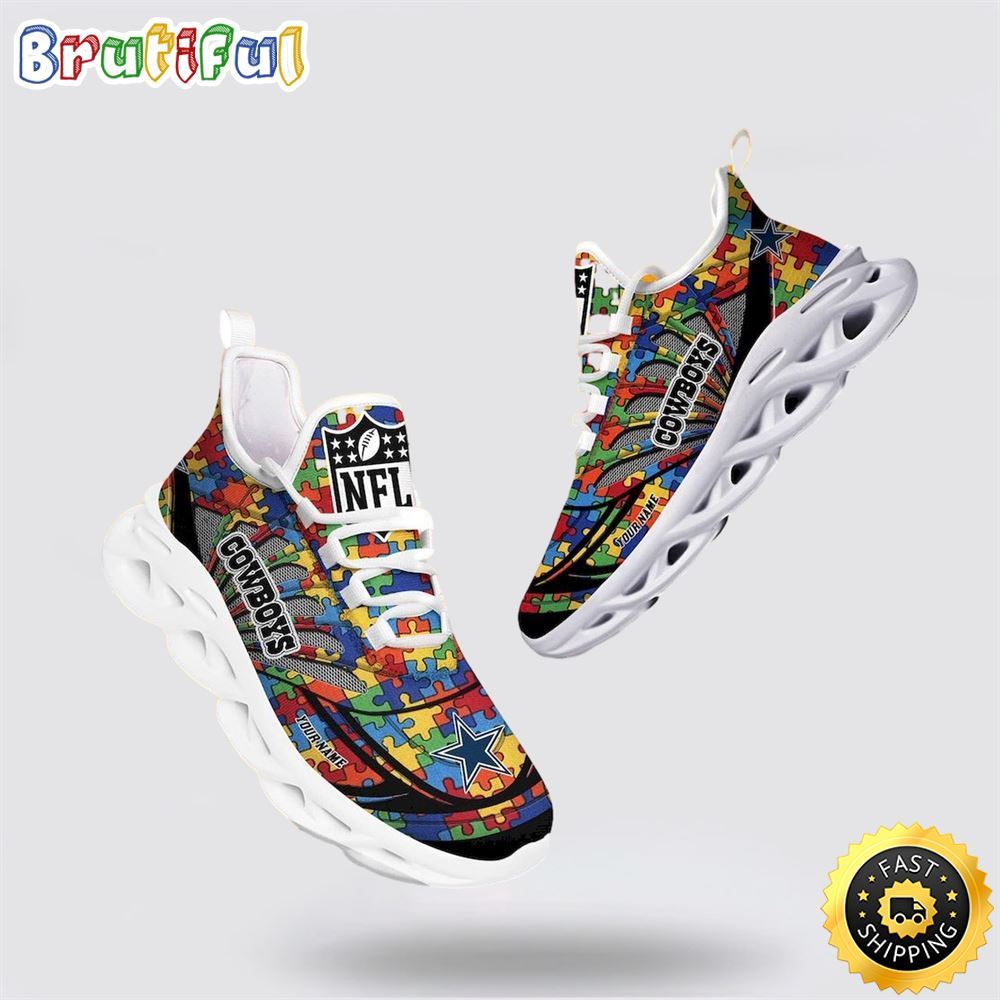 JWFancy Dallas Cowboys Max Soul Shoes Sneakers For Men And Women