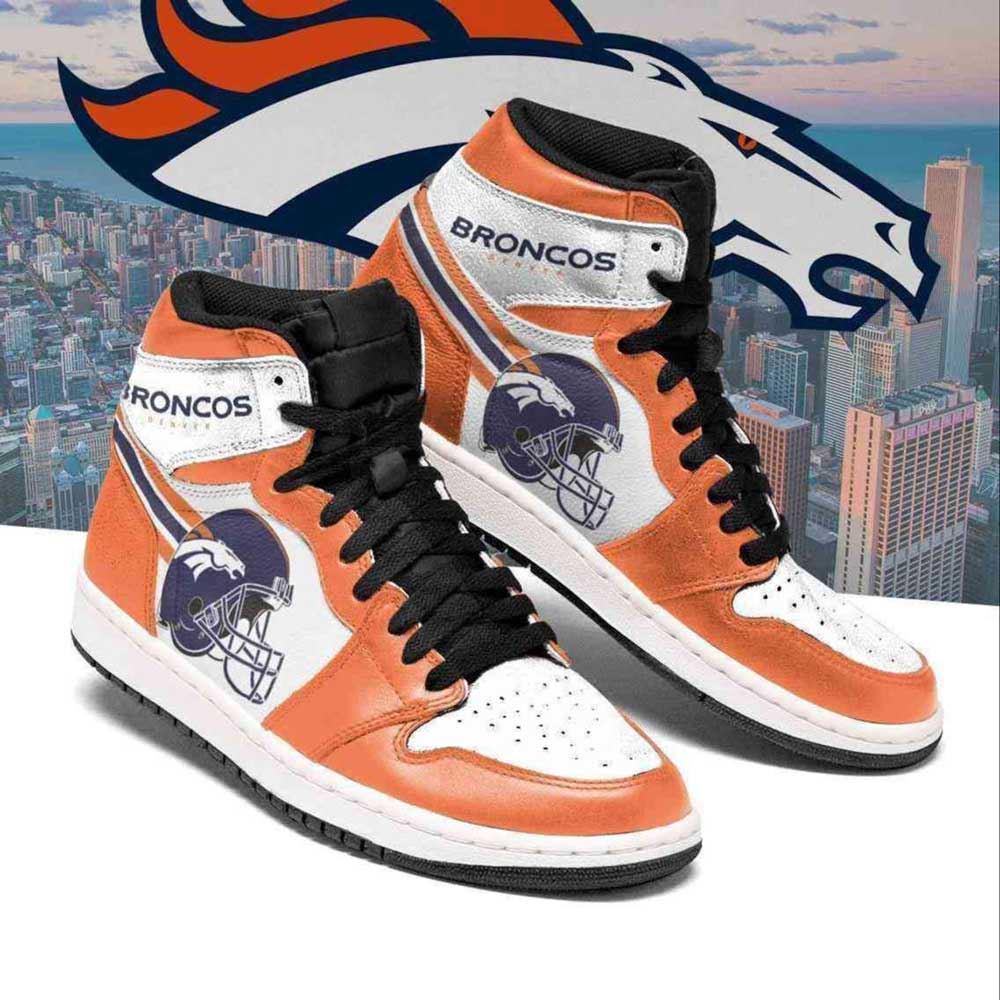 JWFancy Denver Broncos AJ1 High Sneakers Shoes For Men And Women