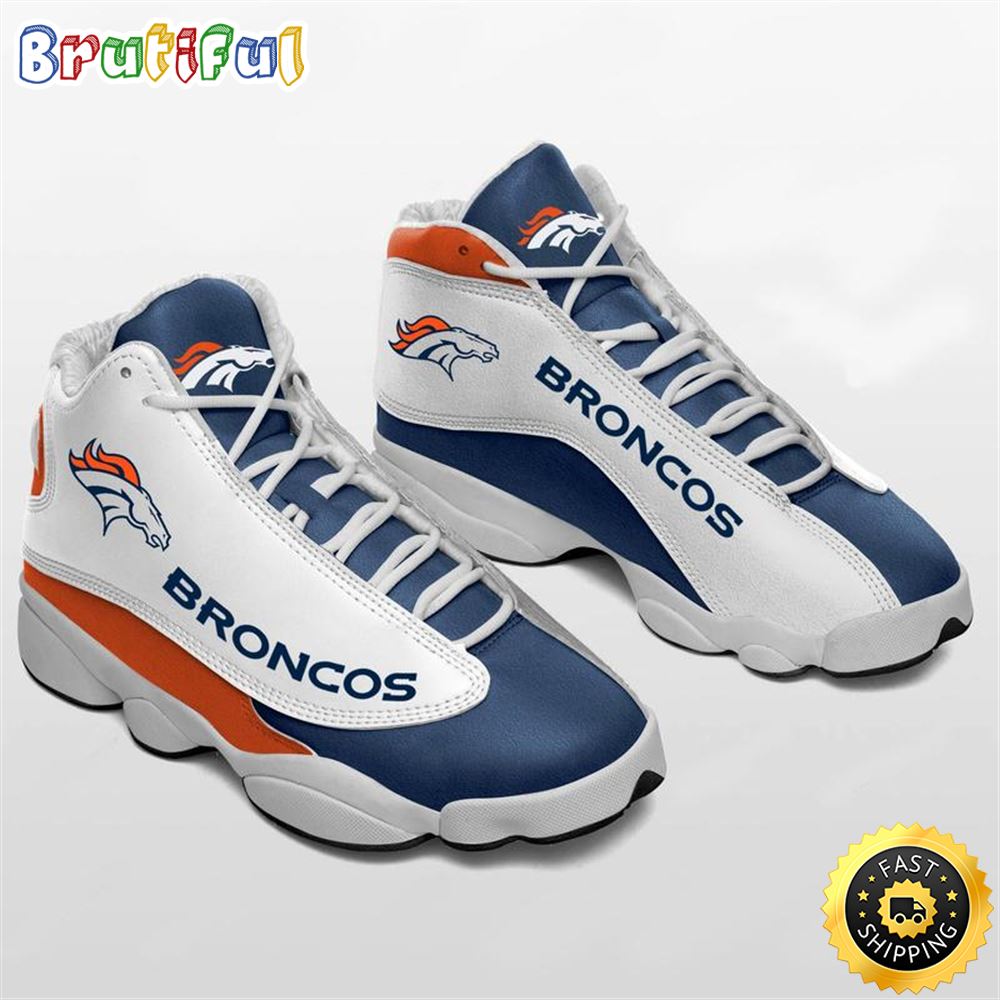 JWFancy Denver Broncos AJ13 Sneakers Shoes For Men And Women