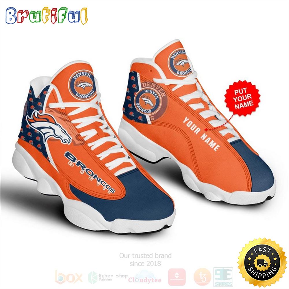 JWFancy Denver Broncos AJ13 Sneakers Shoes For Men And Women