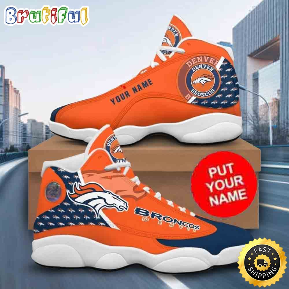JWFancy Denver Broncos AJ13 Sneakers Shoes For Men And Women