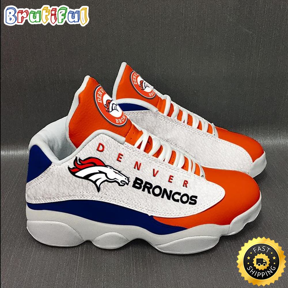 JWFancy Denver Broncos AJ13 Sneakers Shoes For Men And Women