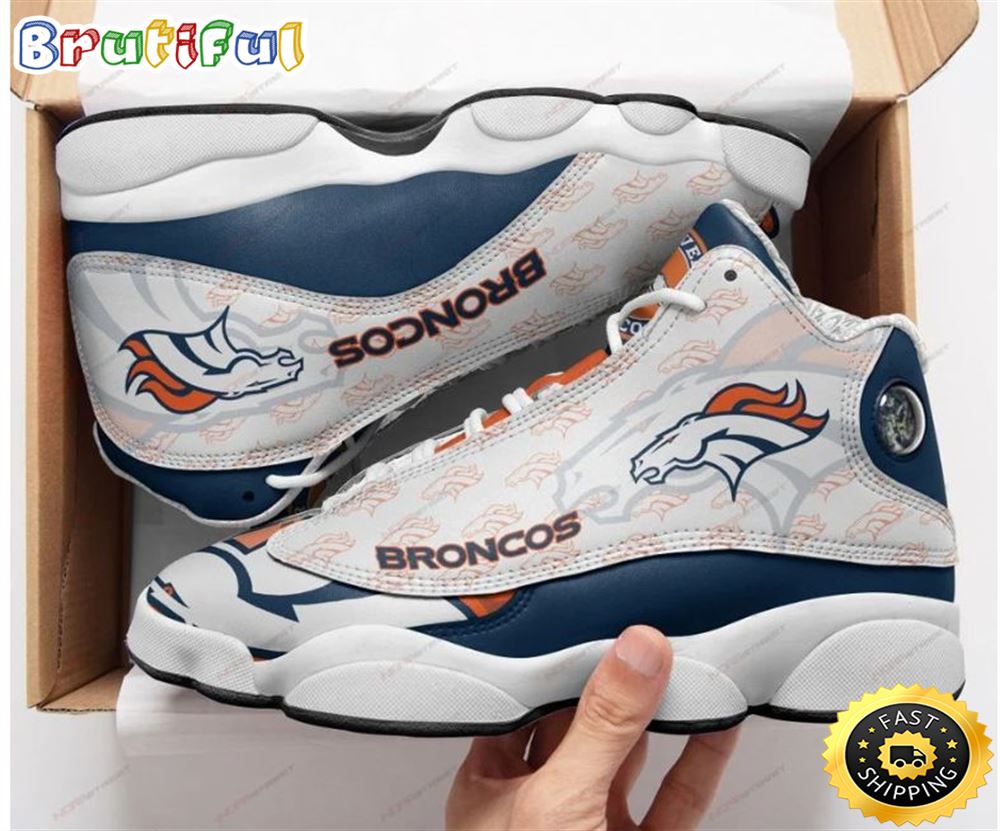 JWFancy Denver Broncos AJ13 Sneakers Shoes For Men And Women