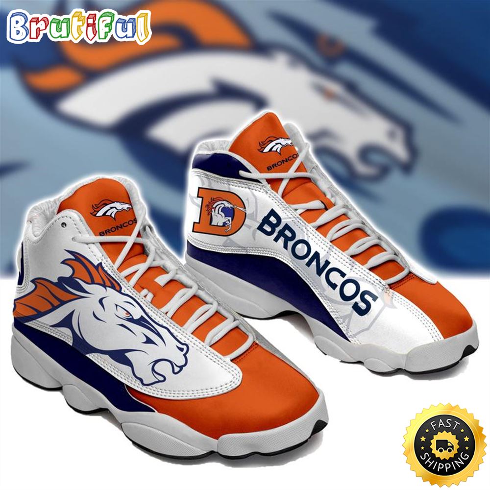 JWFancy Denver Broncos AJ13 Sneakers Shoes For Men And Women