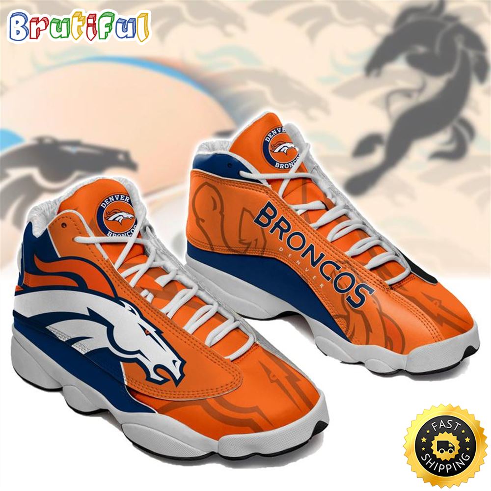 JWFancy Denver Broncos AJ13 Sneakers Shoes For Men And Women