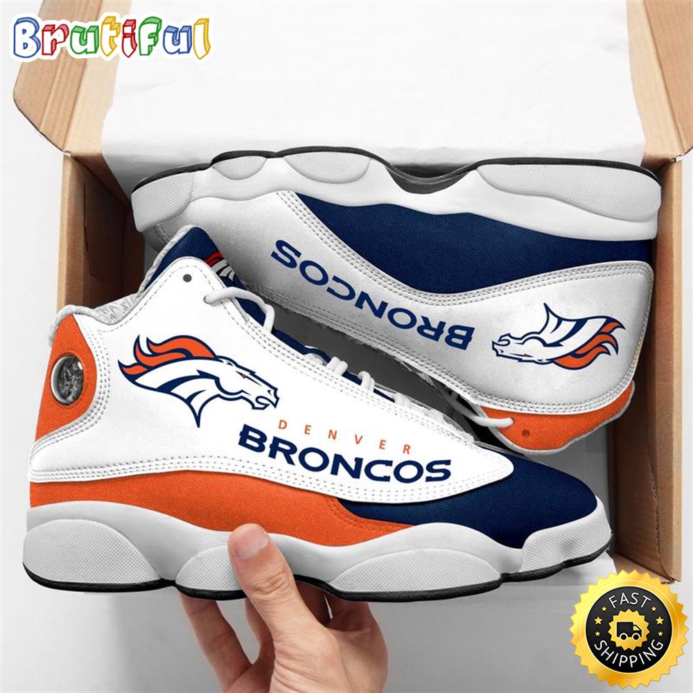 JWFancy Denver Broncos AJ13 Sneakers Shoes For Men And Women