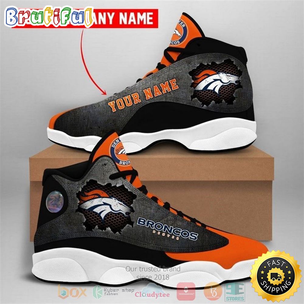 JWFancy Denver Broncos AJ13 Sneakers Shoes For Men And Women