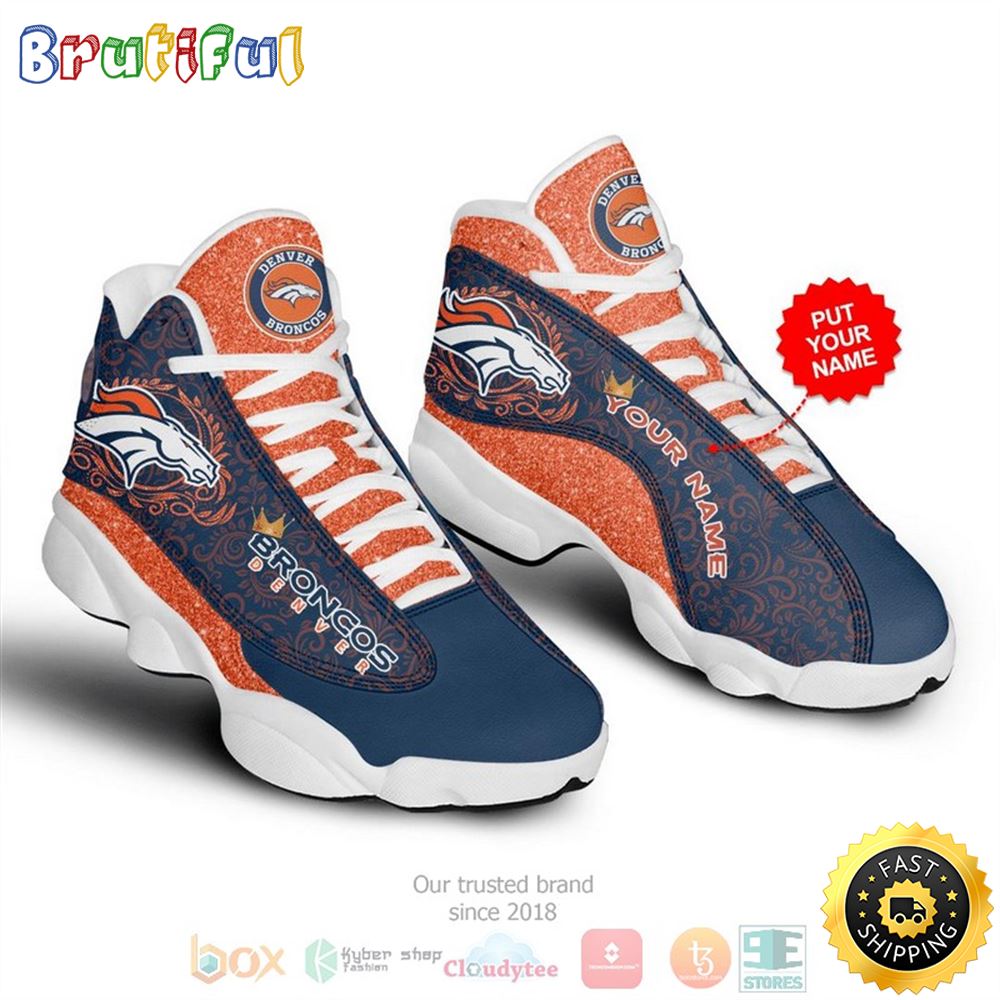 JWFancy Denver Broncos AJ13 Sneakers Shoes For Men And Women