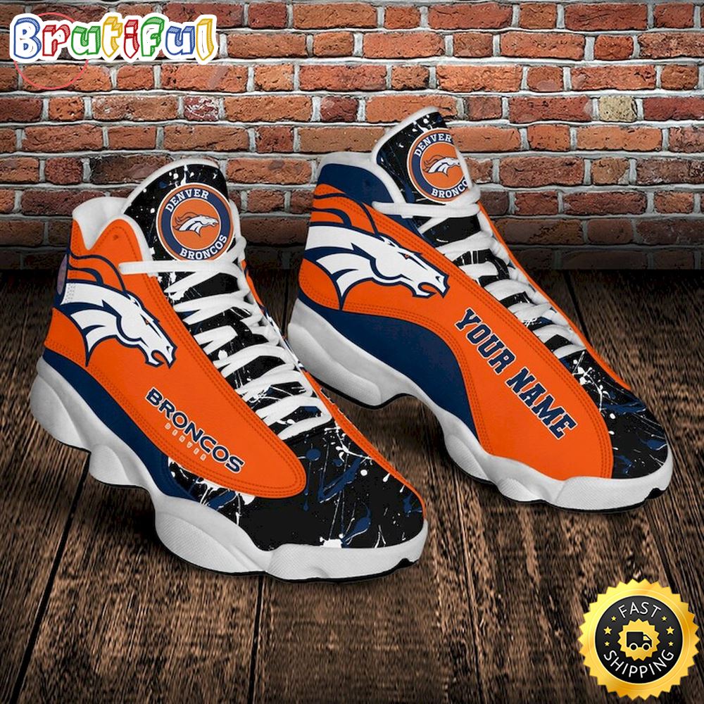 JWFancy Denver Broncos AJ13 Sneakers Shoes For Men And Women