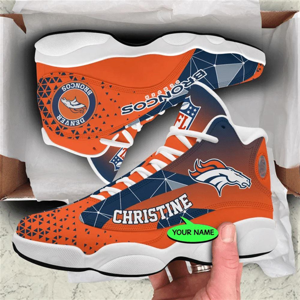JWFancy Denver Broncos AJ13 Sneakers Shoes For Men And Women