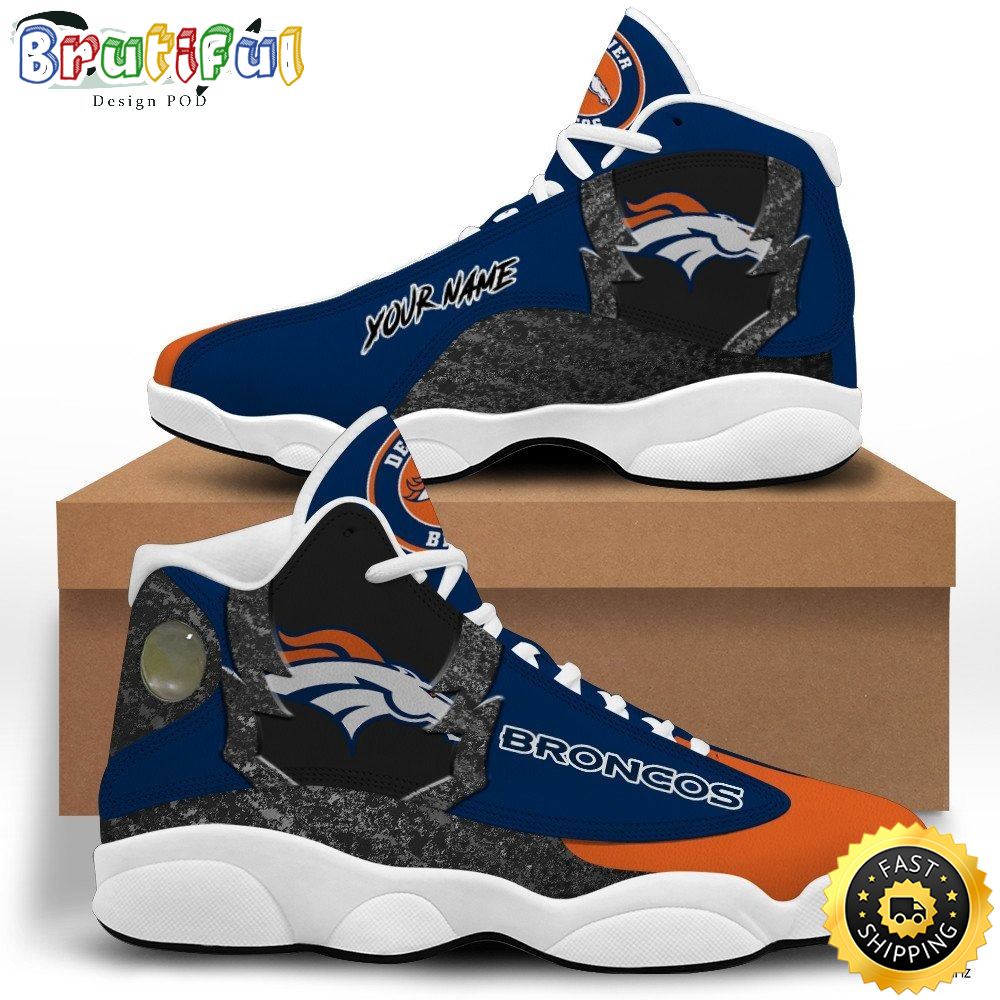 JWFancy Denver Broncos AJ13 Sneakers Shoes For Men And Women
