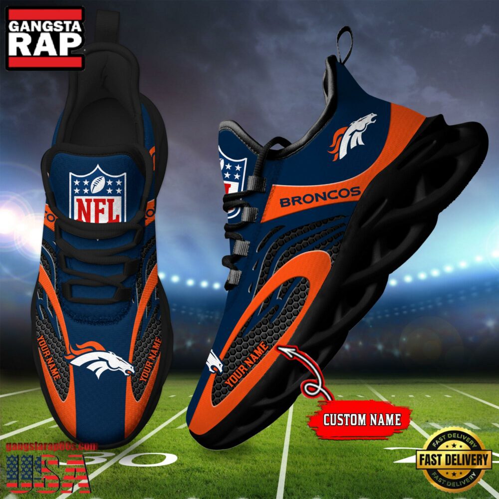 JWFancy Denver Broncos Max Soul Shoes Sneakers For Men And Women