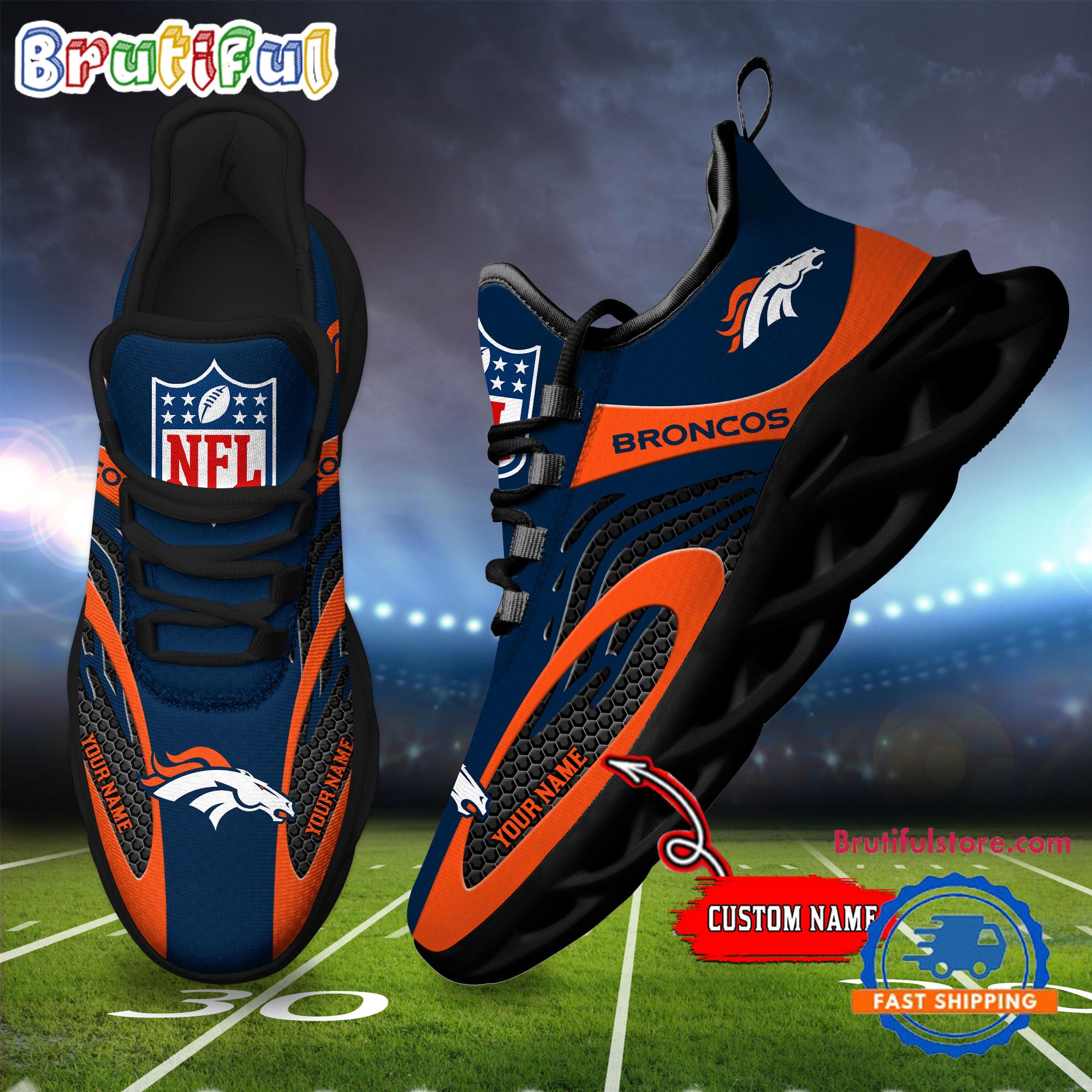 JWFancy Denver Broncos Max Soul Shoes Sneakers For Men And Women