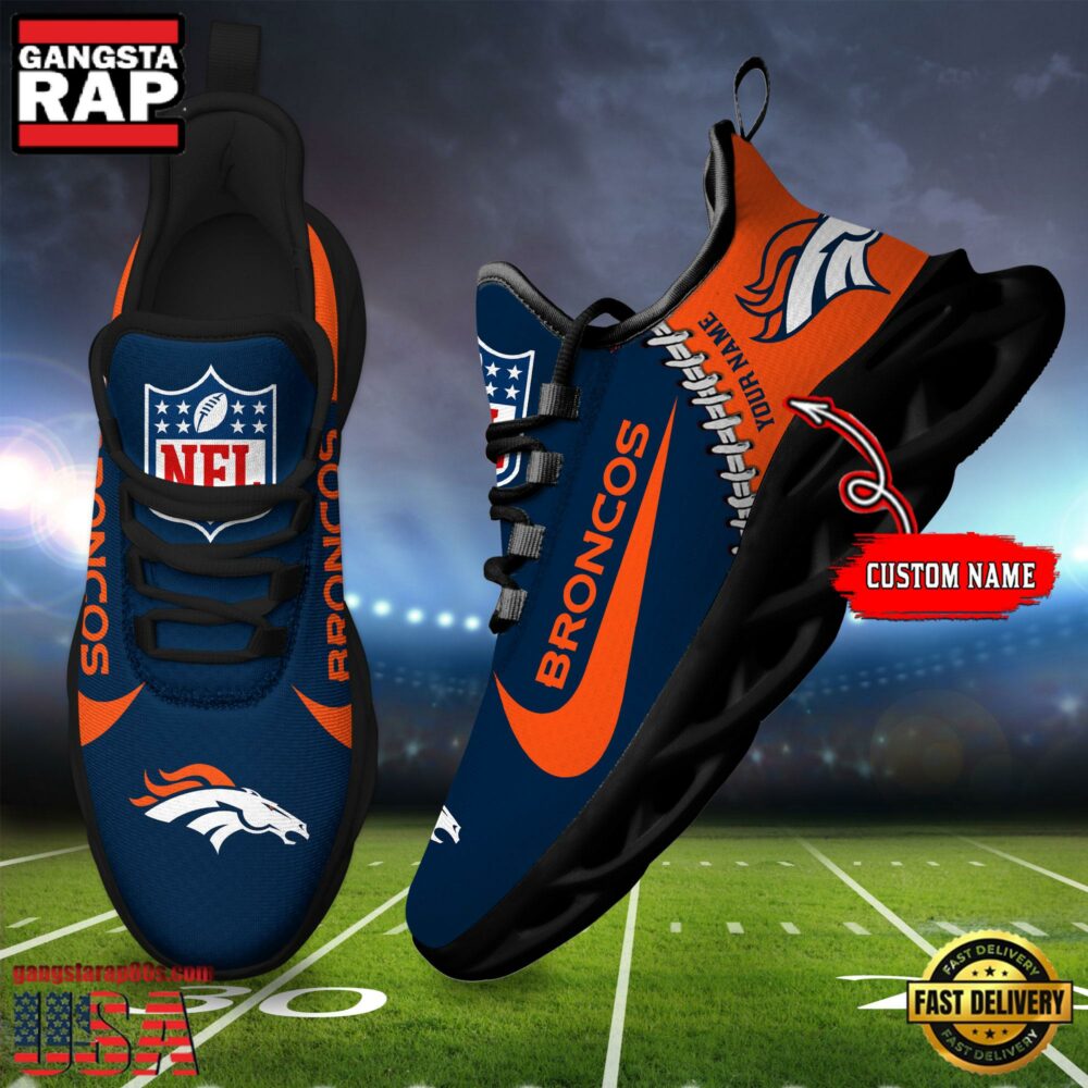 JWFancy Denver Broncos Max Soul Shoes Sneakers For Men And Women