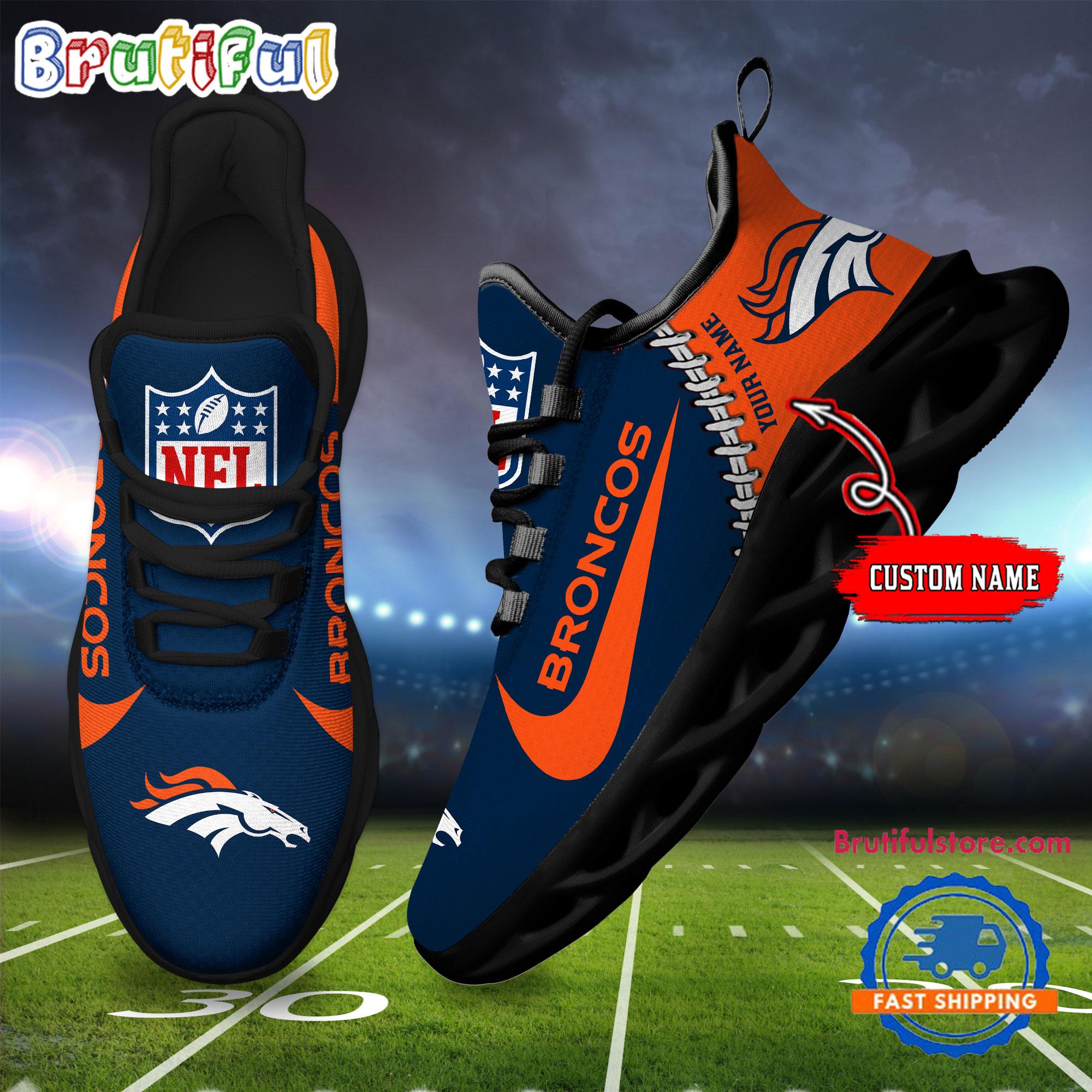 JWFancy Denver Broncos Max Soul Shoes Sneakers For Men And Women