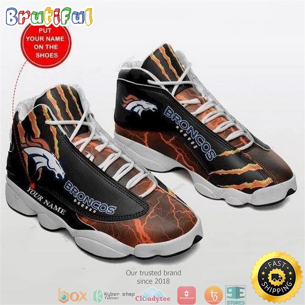 JWFancy Denver Broncoss  AJ13 Sneakers Shoes For Men And Women