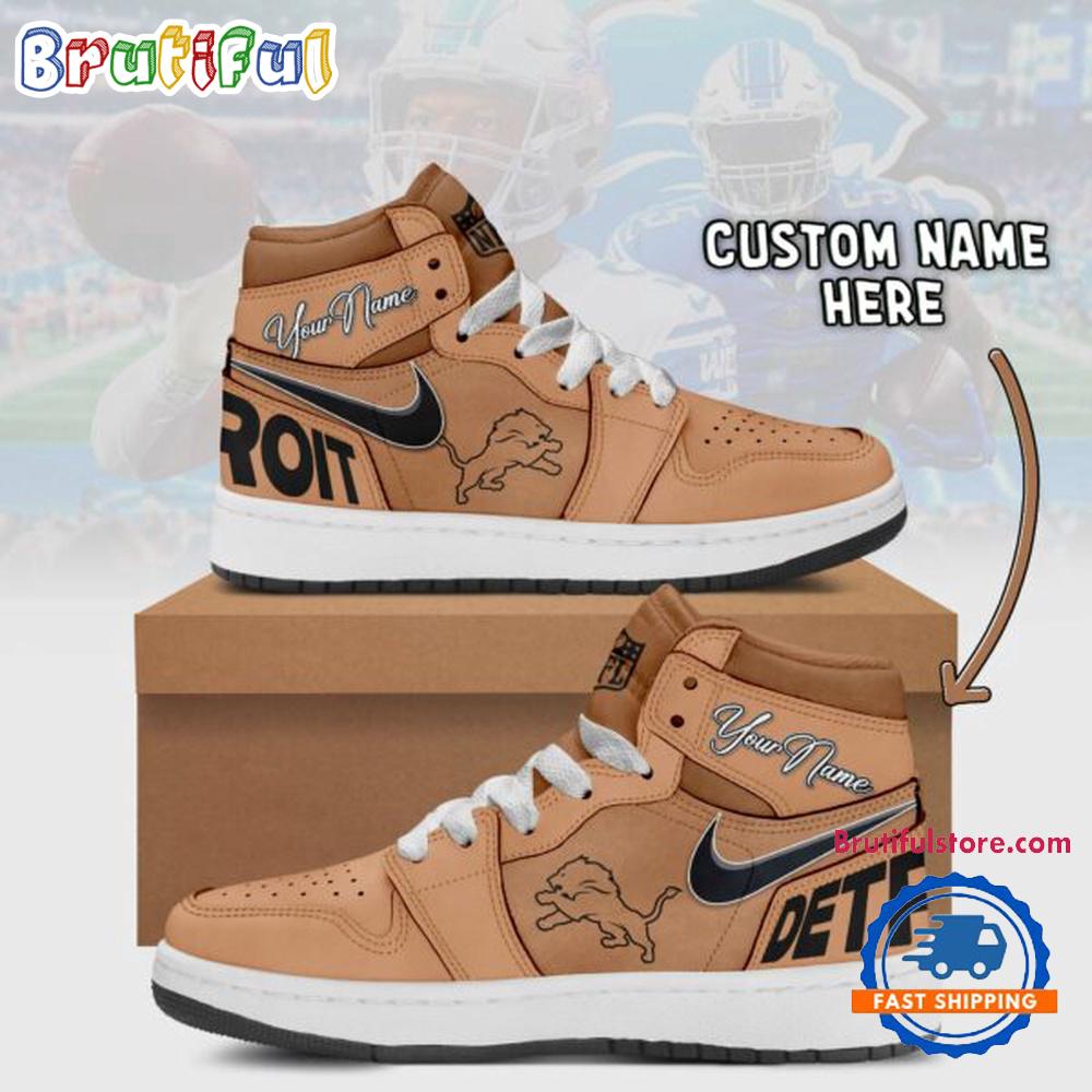 JWFancy Detroit Lions AJ1 High Sneakers Shoes For Men And Women