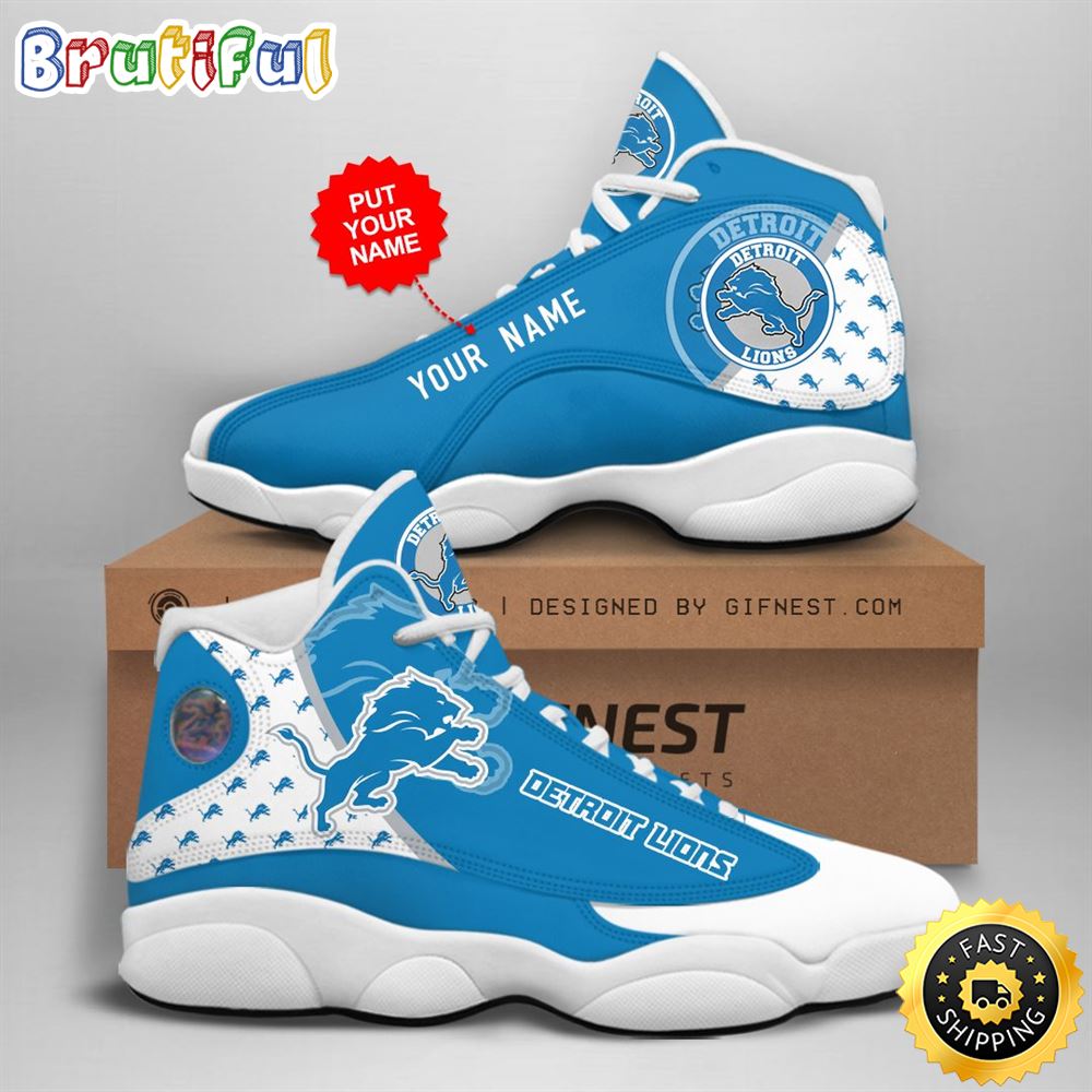 JWFancy Detroit Lions AJ13 Sneakers Shoes For Men And Women