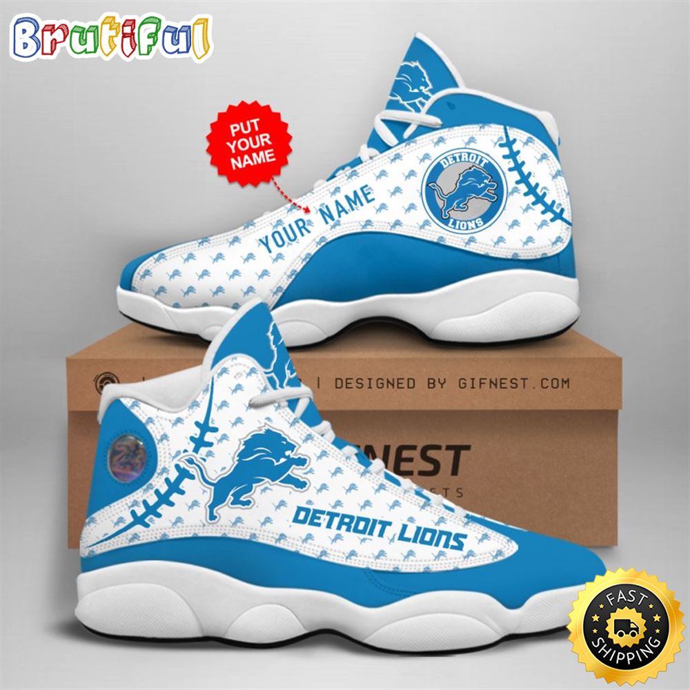 JWFancy Detroit Lions AJ13 Sneakers Shoes For Men And Women