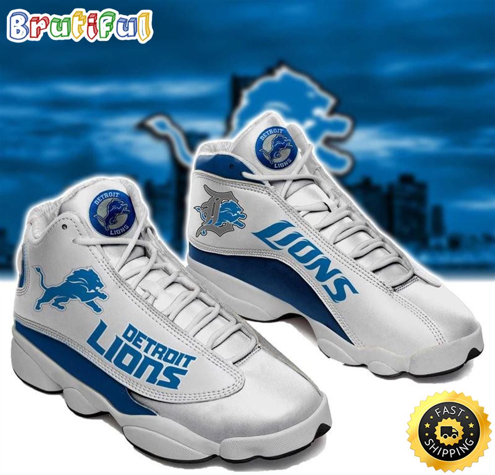 JWFancy Detroit Lions AJ13 Sneakers Shoes For Men And Women
