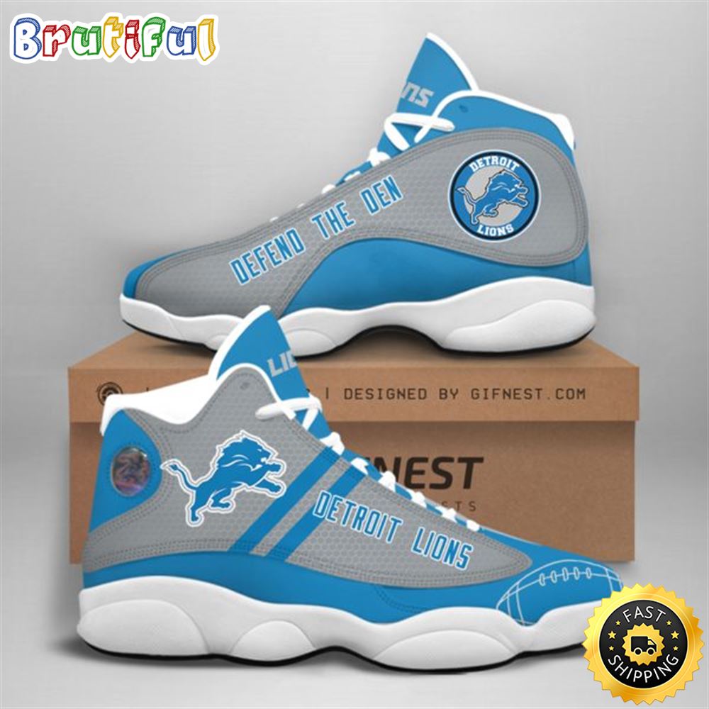 JWFancy Detroit Lions AJ13 Sneakers Shoes For Men And Women