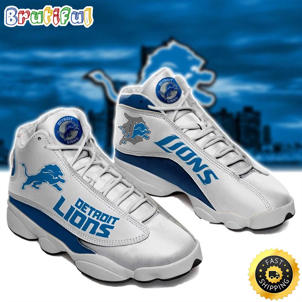 JWFancy Detroit Lions AJ13 Sneakers Shoes For Men And Women
