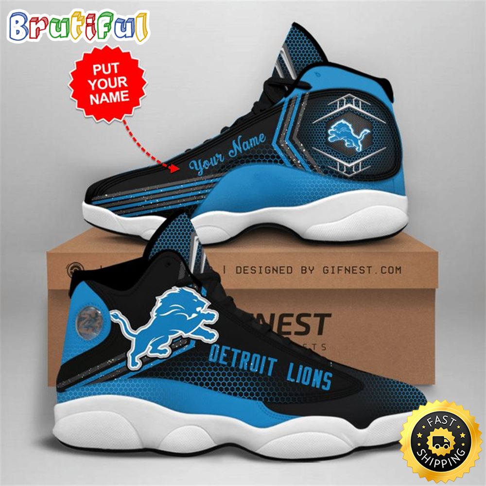 JWFancy Detroit Lions AJ13 Sneakers Shoes For Men And Women