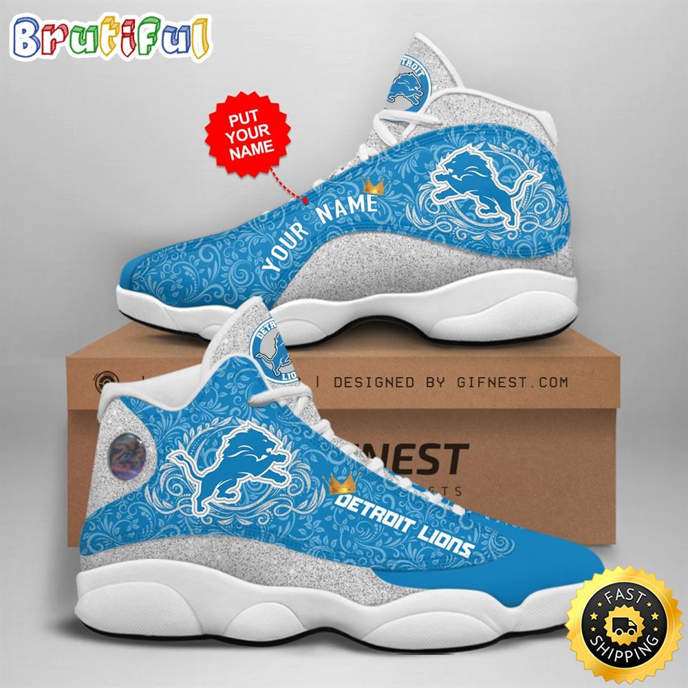 JWFancy Detroit Lions AJ13 Sneakers Shoes For Men And Women