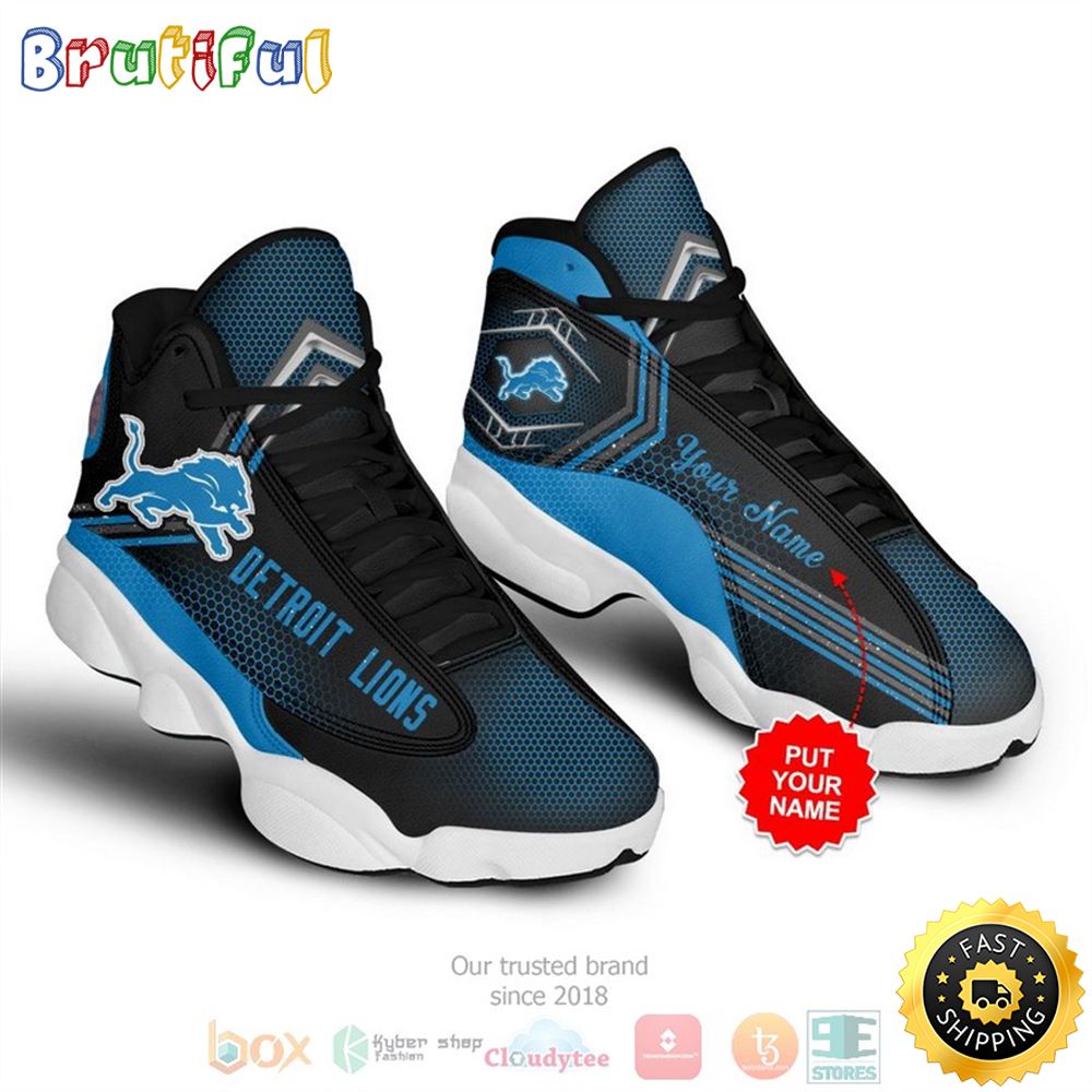 JWFancy Detroit Lions AJ13 Sneakers Shoes For Men And Women