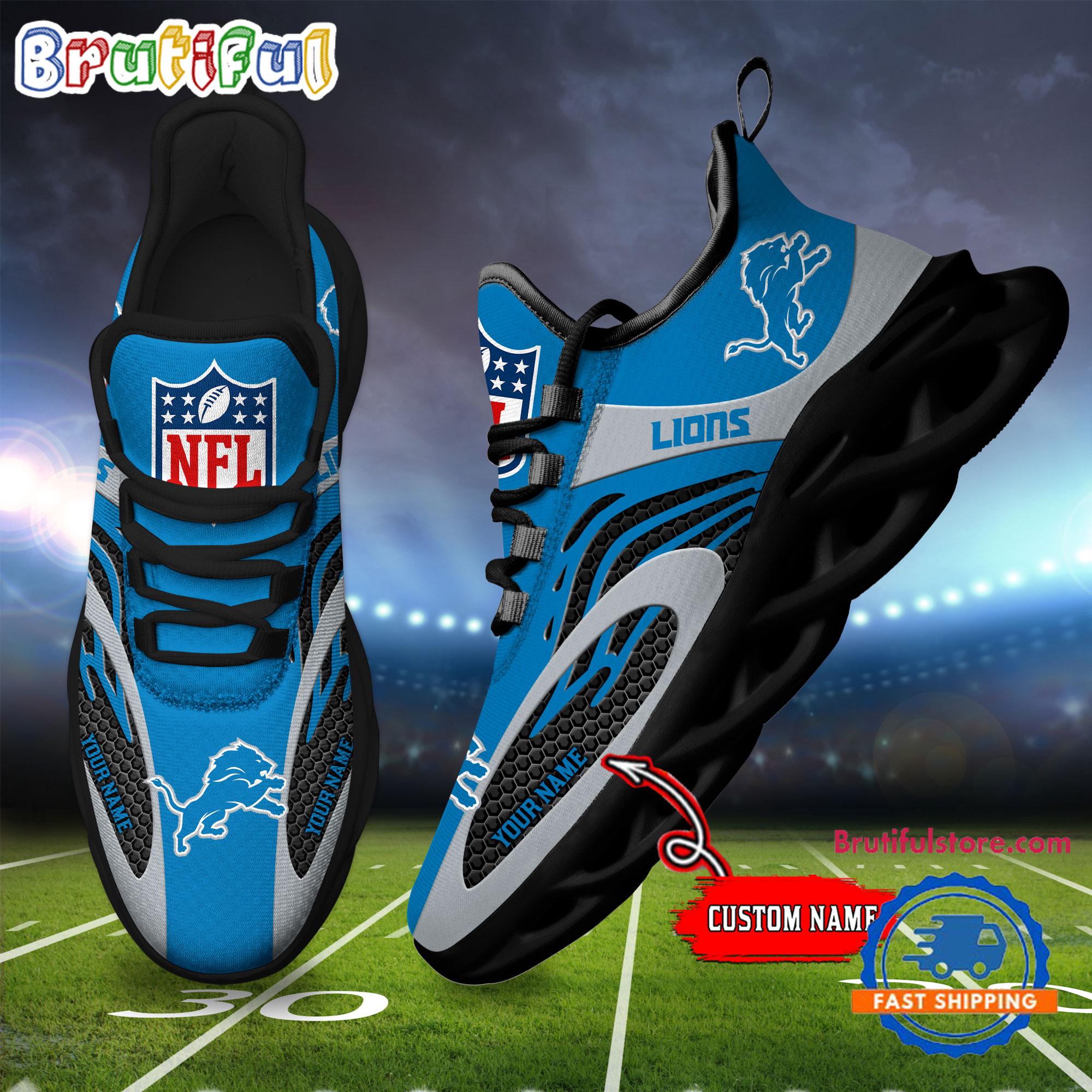 JWFancy Detroit Lions Max Soul Shoes Sneakers For Men And Women