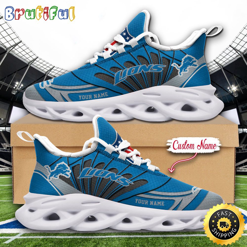 JWFancy Detroit Lions Max Soul Shoes Sneakers For Men And Women