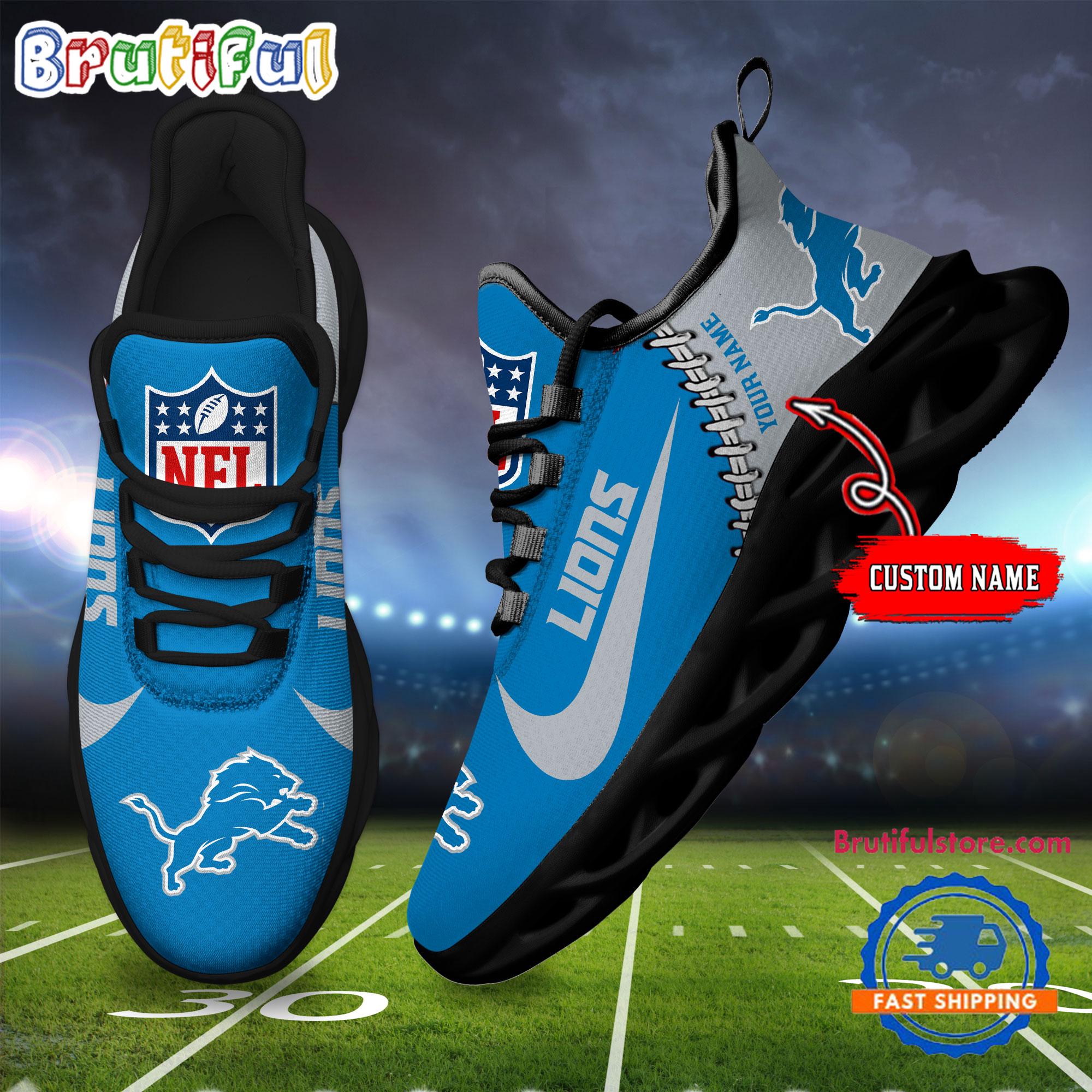 JWFancy Detroit Lions Max Soul Shoes Sneakers For Men And Women