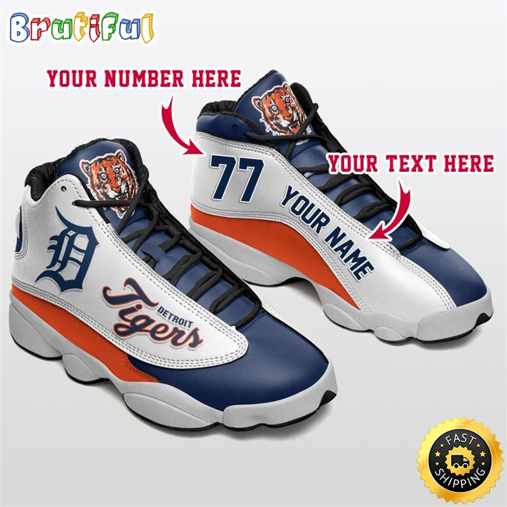 JWFancy Detroit Tigers AJ13 Sneakers Shoes For Men And Women