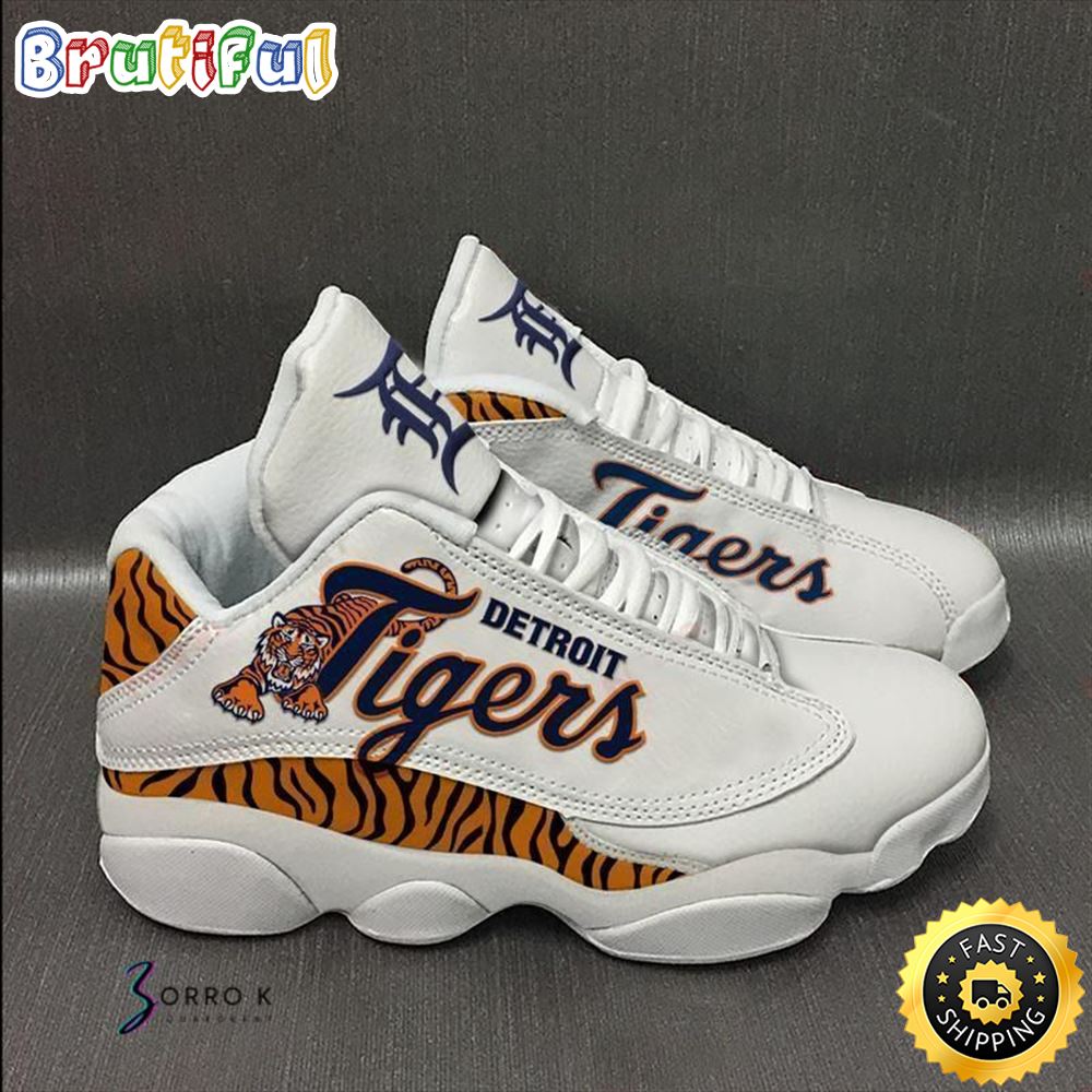 JWFancy Detroit Tigers AJ13 Sneakers Shoes For Men And Women