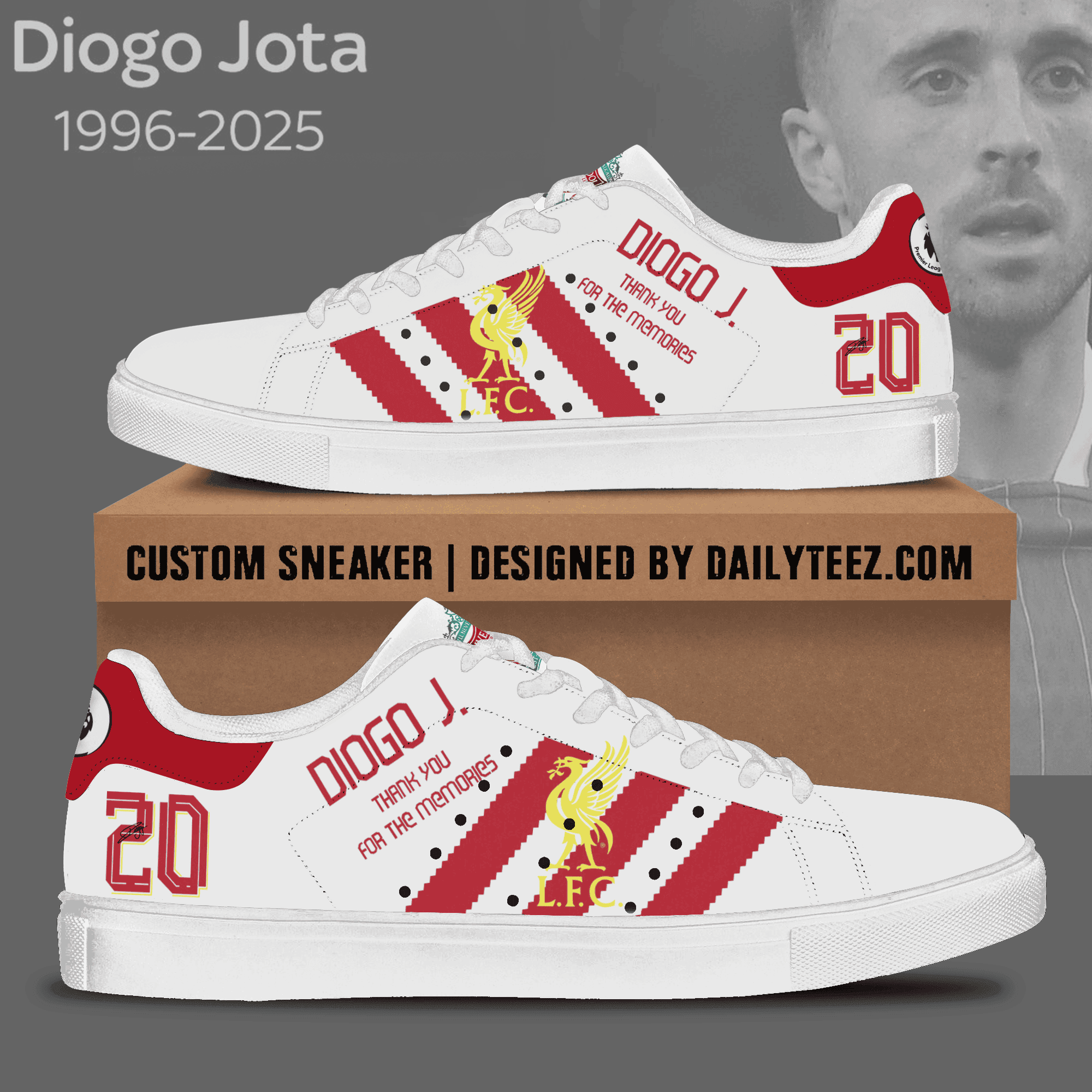 JWFancy Diogo Jota Skate Stan Shoes Sneakes For Men And Women