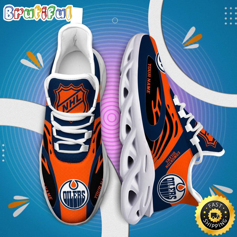 JWFancy Edmonton Oilers Max Soul Shoes Sneakers For Men And Women