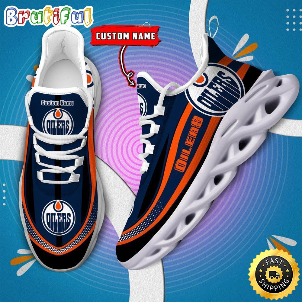 JWFancy Edmonton Oilers Max Soul Shoes Sneakers For Men And Women